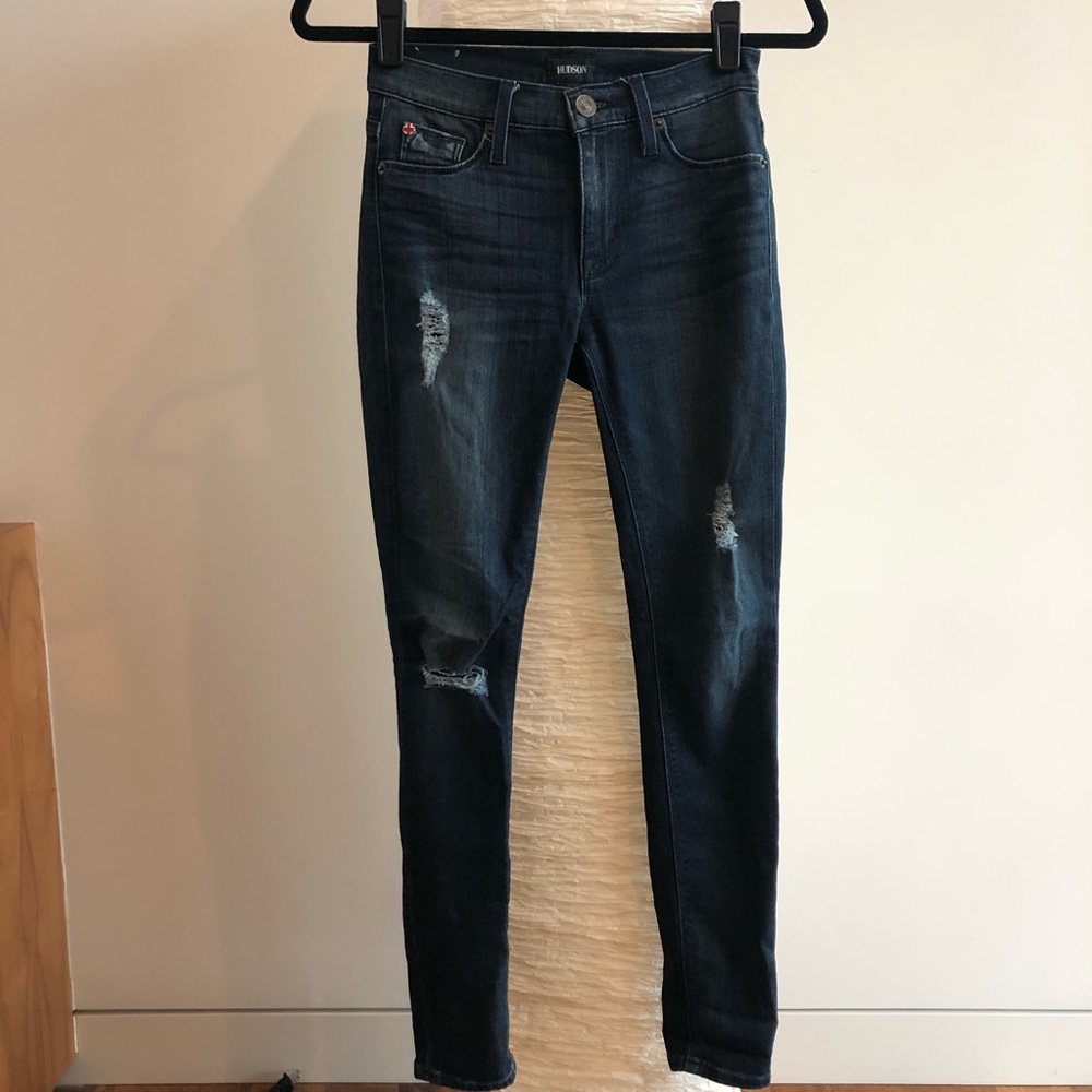 Hudson Mid-Rise Nico Skinny Jeans